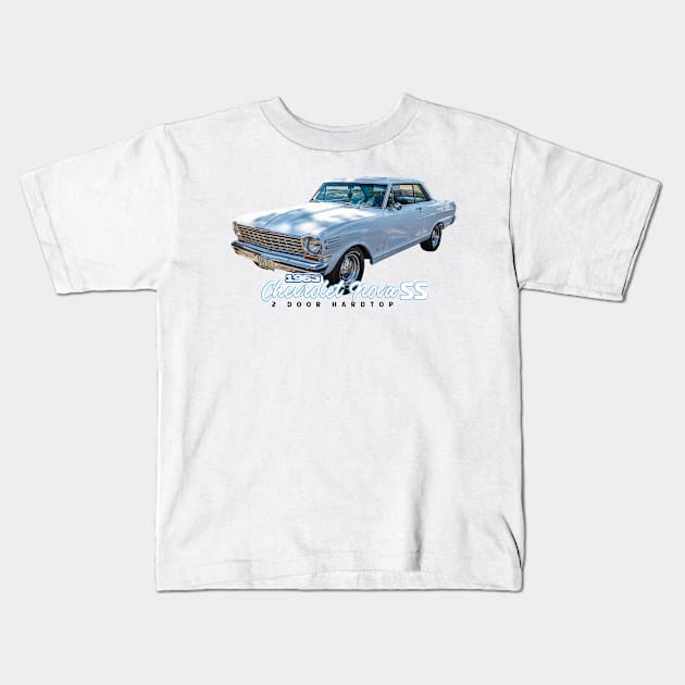 1963 Chevrolet Nova SS 2 Door Hardtop Kids T-Shirt by Gestalt Imagery